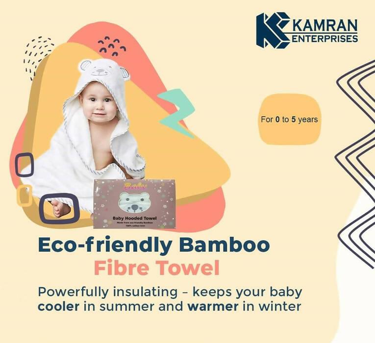 Ultra Soft Bamboo Hooded Baby Towel With Ears For Babies
