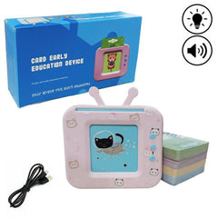Educational Words English and Urdu learning Hello Kitty TV for kids - 109 Flash Cards Early Education Device - Assorted Color - ValueBox