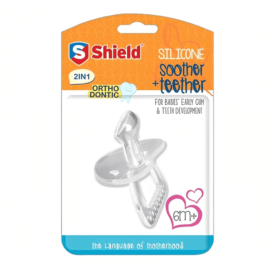 Shield Silicone Soother Plus Teether 2In1 Soother