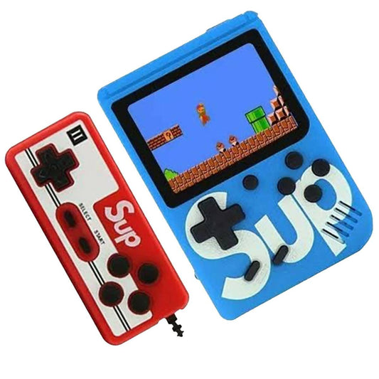 SUP - 2 Player Video Game 400 in 1 Portable Handheld Gaming Console - Blue - ValueBox