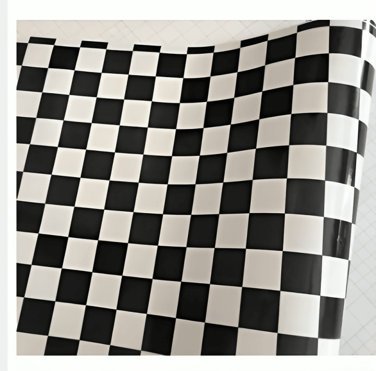 150x30CM Glossy Racing Sport Black White Checkered Flag Sticker Vinyl Film Adhesive Car Bike Motorcycle Laptop mobile Decal Car Wrap - ValueBox