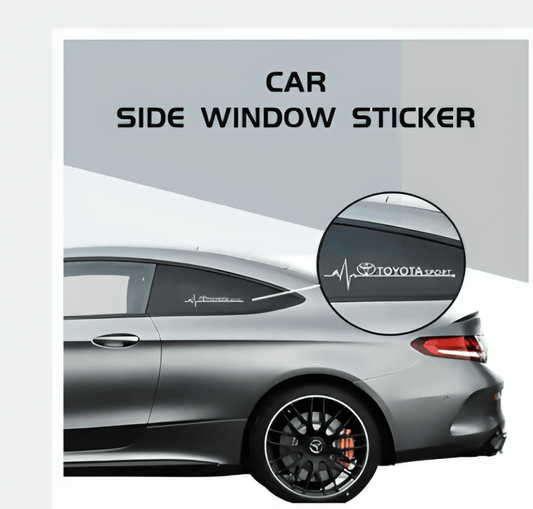 2Pcs Car Styling Sport Emblem Side window Decal decoration Sticker For Toyota Auto accessories - ValueBox