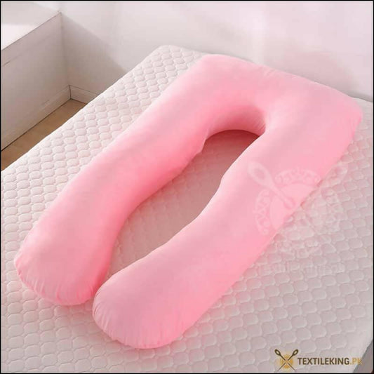 U-Shaped Maternity/Pregnancy Pillow - Pink - ValueBox