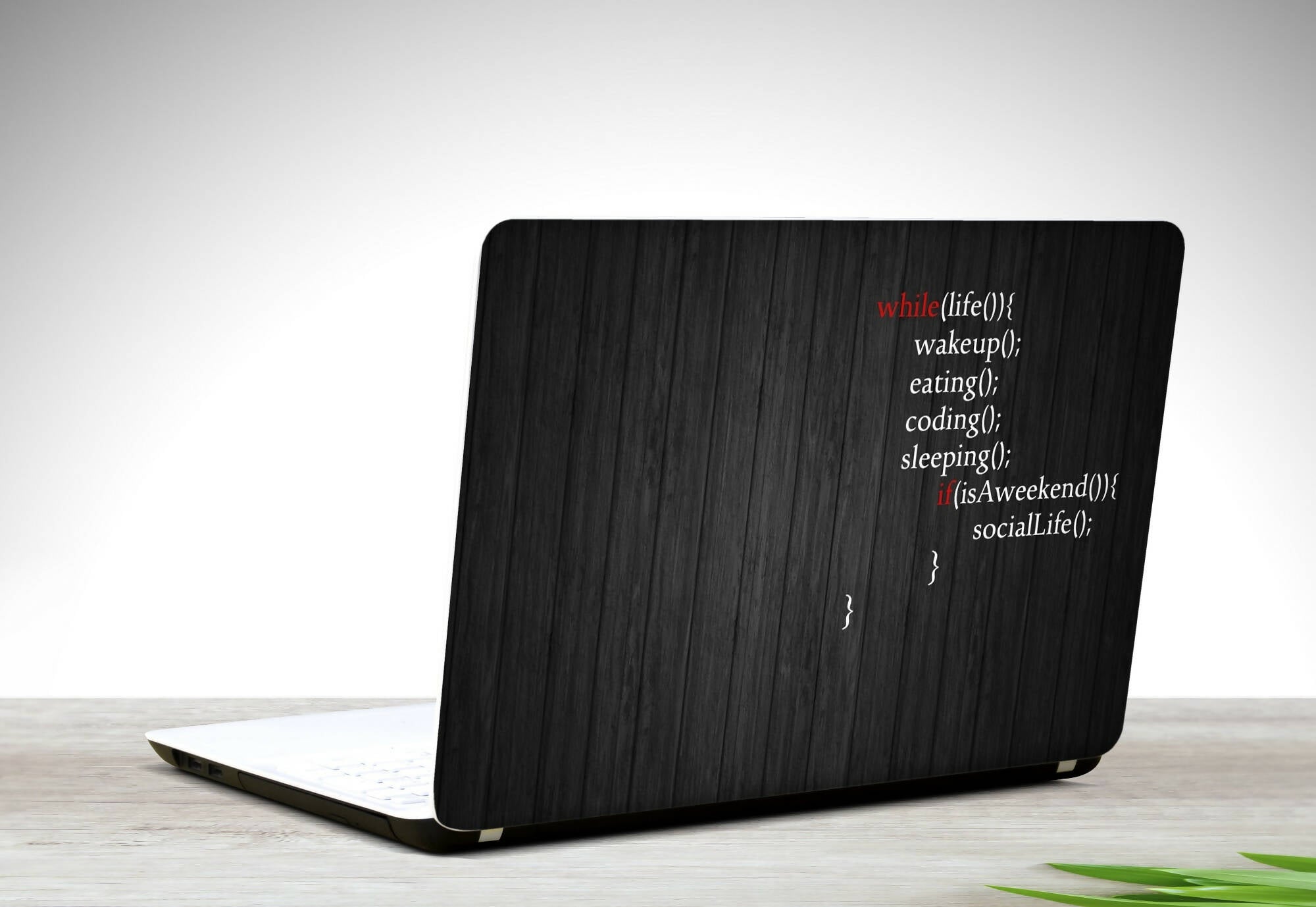 Coding and Programming Quote Laptop Back Skin