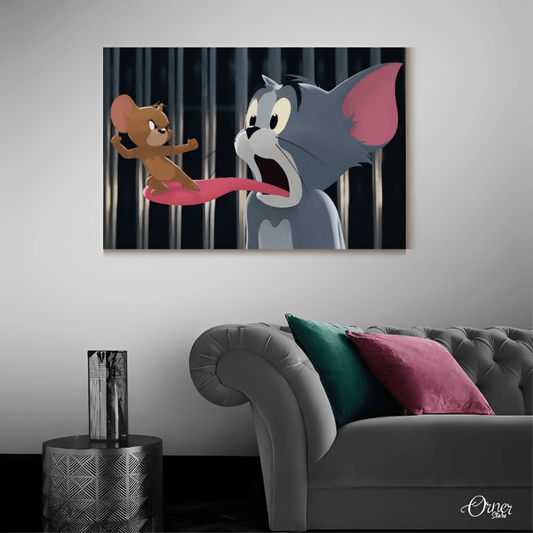 Home Decor & Wall Decor Painting Tom & Jerry | Cartoon Poster Wall Art - ValueBox