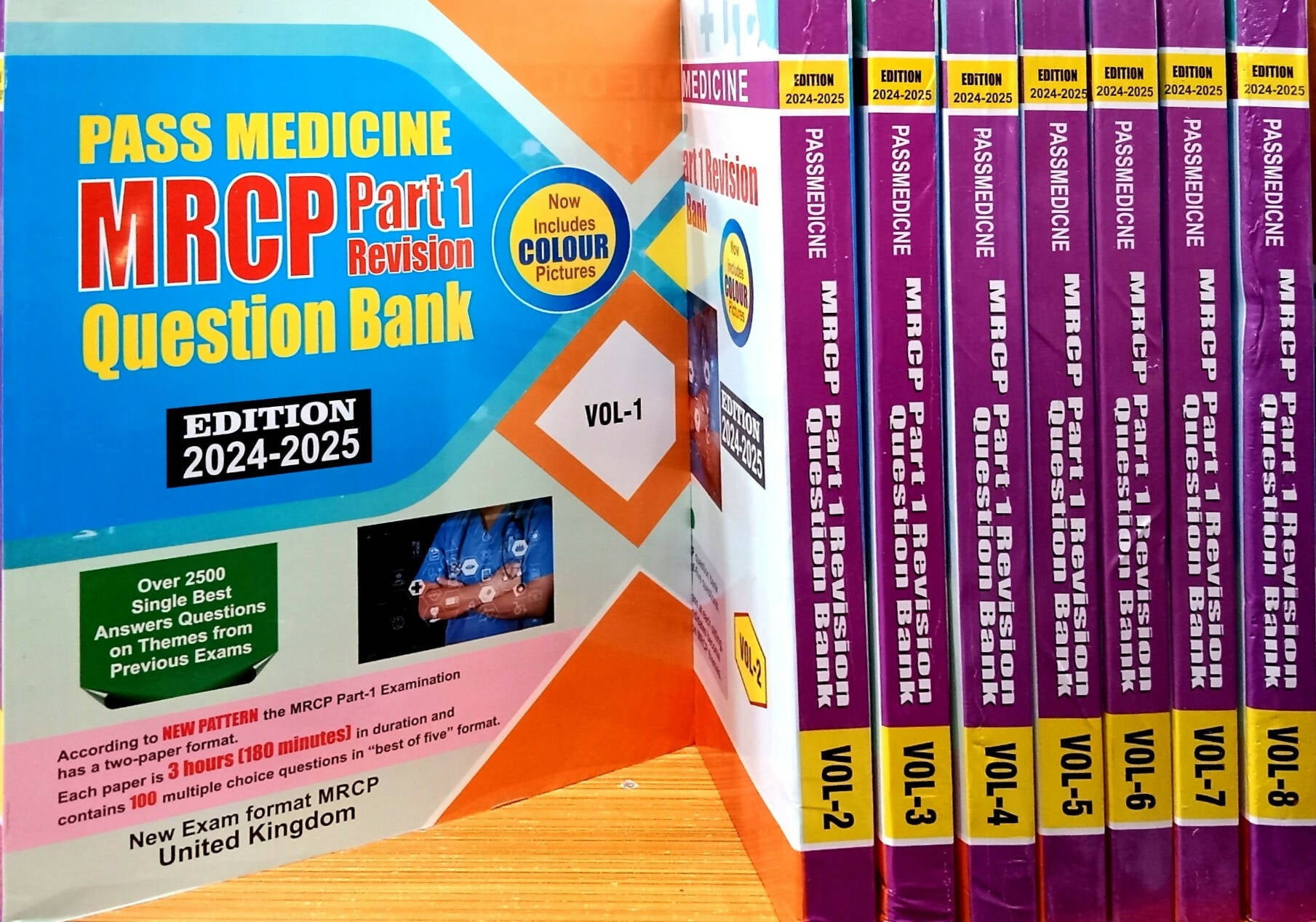 Pass Medicine MRCP Part 1 Revision Question Bank 8 Volumes Set MRCP 8 VOLUMES NEW BOOKS N BOOKS