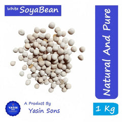 Soya Bean White Soya Beans Neat & Clean 1000 Grams - ValueBox