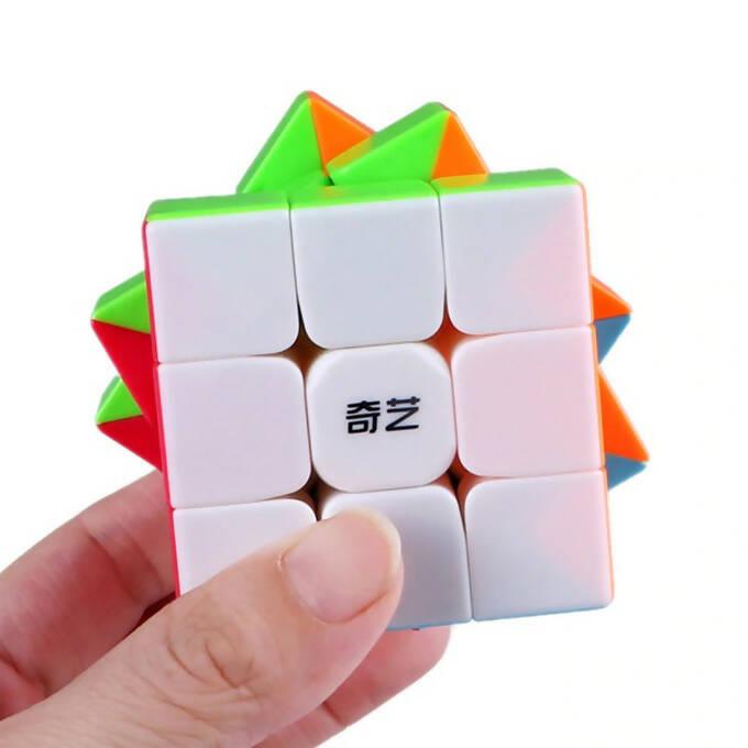 QiYi Warrior S 3x3 Sticker Less Speed Rubik's Cube - Multi Color - ValueBox