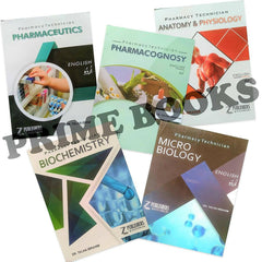 Set of 5 Books For B Pharmacy Technician First Year | Pharmacognosy + Pharmaceutics + Micro Biology + Biochemistry + Anatomy & Physiology - ValueBox