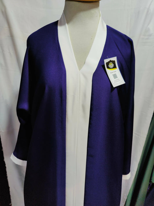 Front open casual abaya in blue - ValueBox