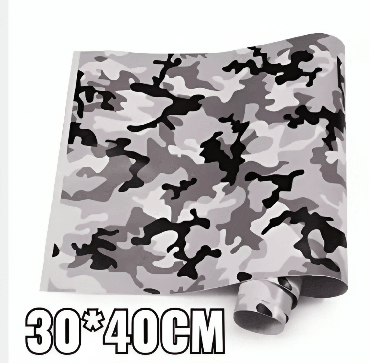 30cmx40cm Camouflage Grey and Black Vinyl Sticker for Car stickers and Decals Motorcycle Car Styling Accessories Automobiles, Laptop Stickers, Mobile Stickers. - ValueBox