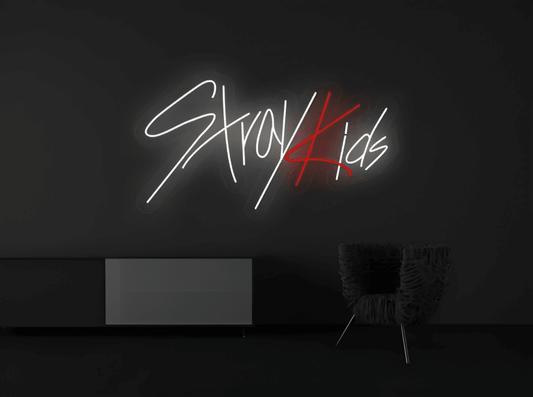 Stray Kids Neon Sign Board Glow Neon Light Wall Signboards Led Sign Boards for Shop Restaurant Room Decoration - ValueBox