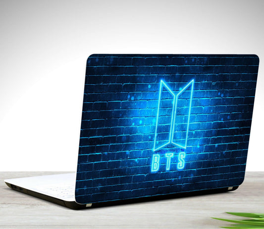 BTS Logo Blue Bangtan Boys Street Laptop Back Skin Vinyl - ValueBox