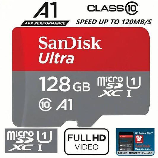 Ultra 128GB MicroSDXC UHS-I 120mbps Card Class 10 A1 XC-I U-1 - ValueBox