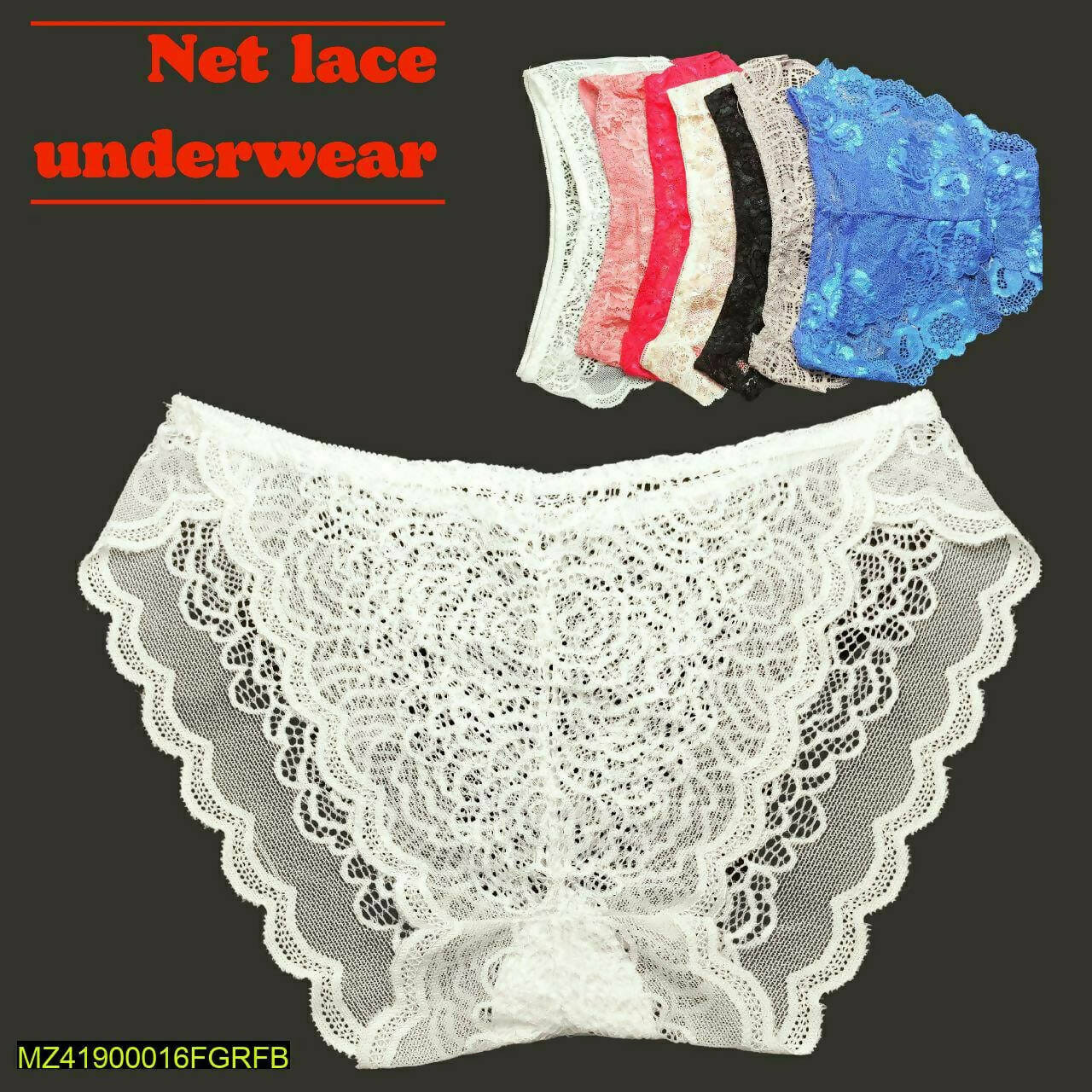 Pack Of 2 Net Lace Underwear