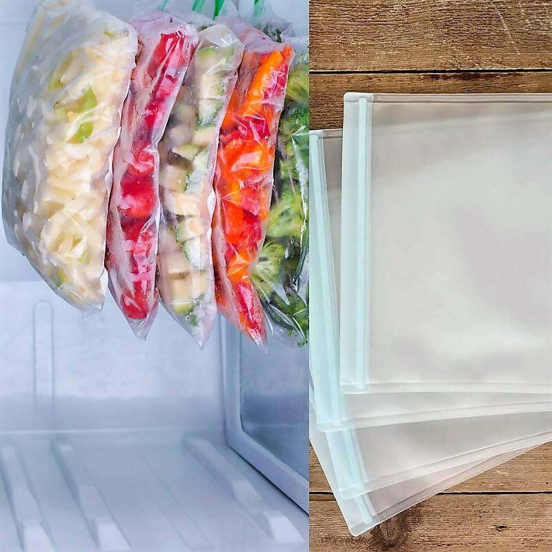 Pack of 15 medium size Freezer bags , Plastic zip bags , Zip lock bags With Free Gift - ValueBox