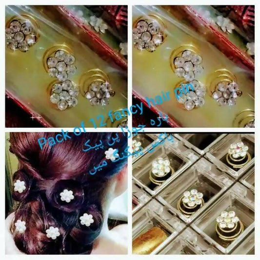 Bridal Hair Accessories, Hair Accessories for Women and Girls . Light Weight/hair Pins for Weeding and Party - ValueBox