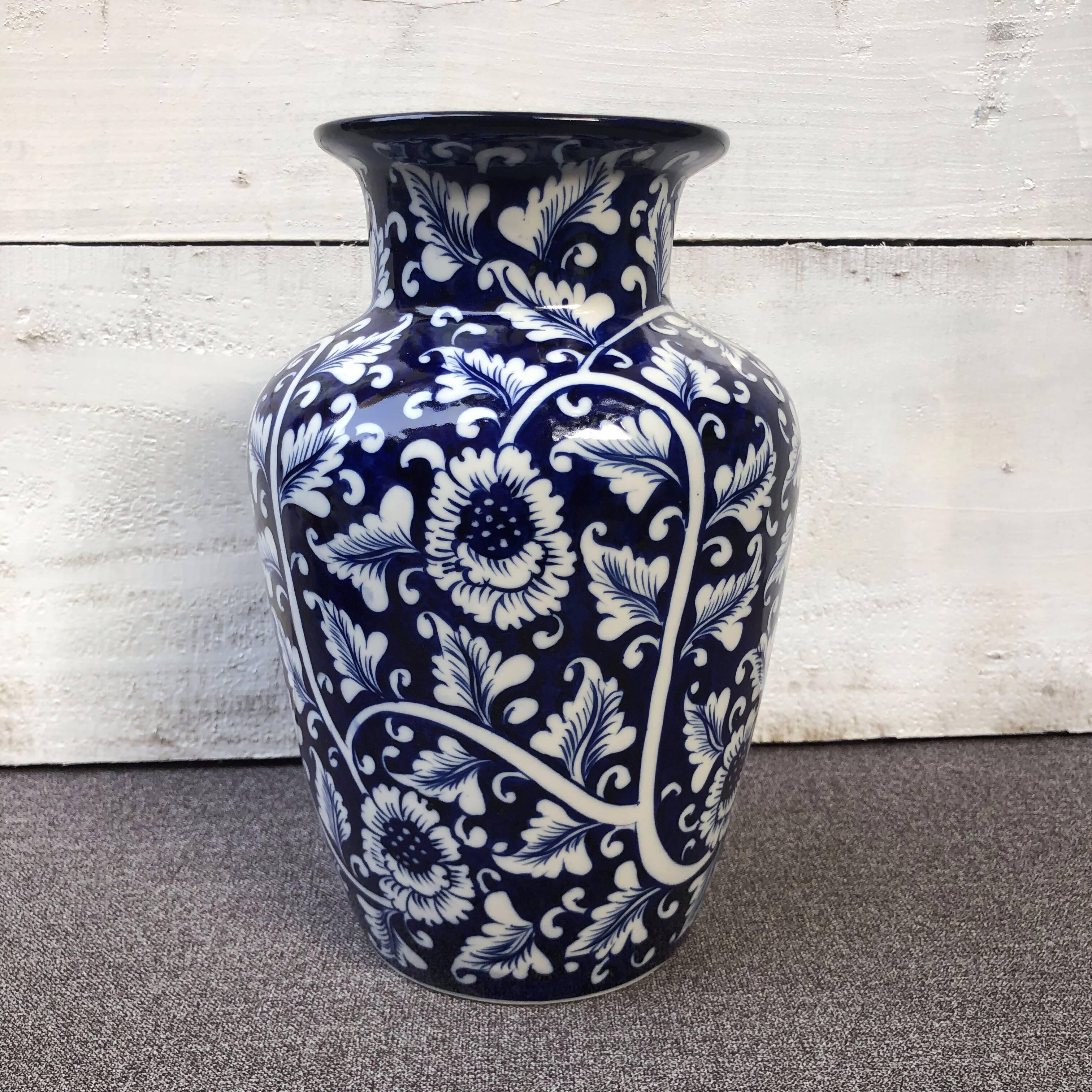 Blue Flower Large Vase - ValueBox