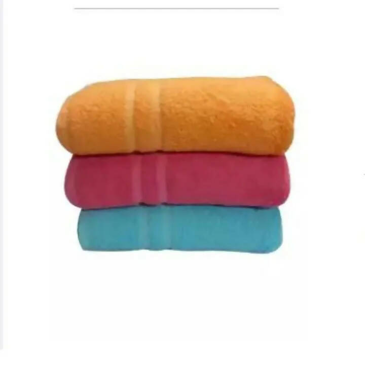 Pack Of 3 Multi Colours Bath Towels size (24 X 48 )