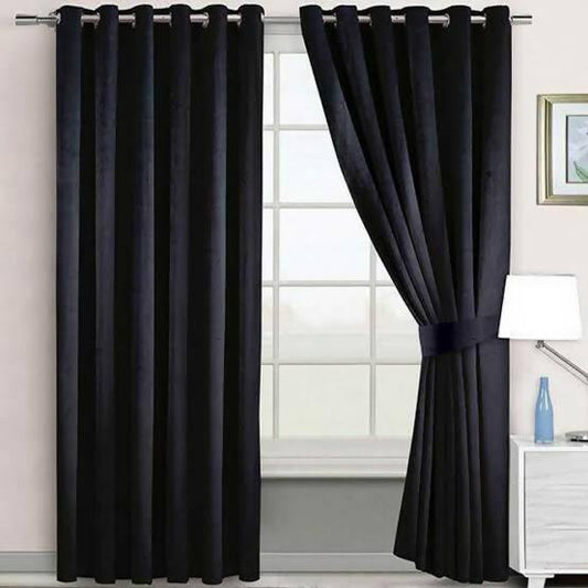 Plain velvet curtains 1 piece