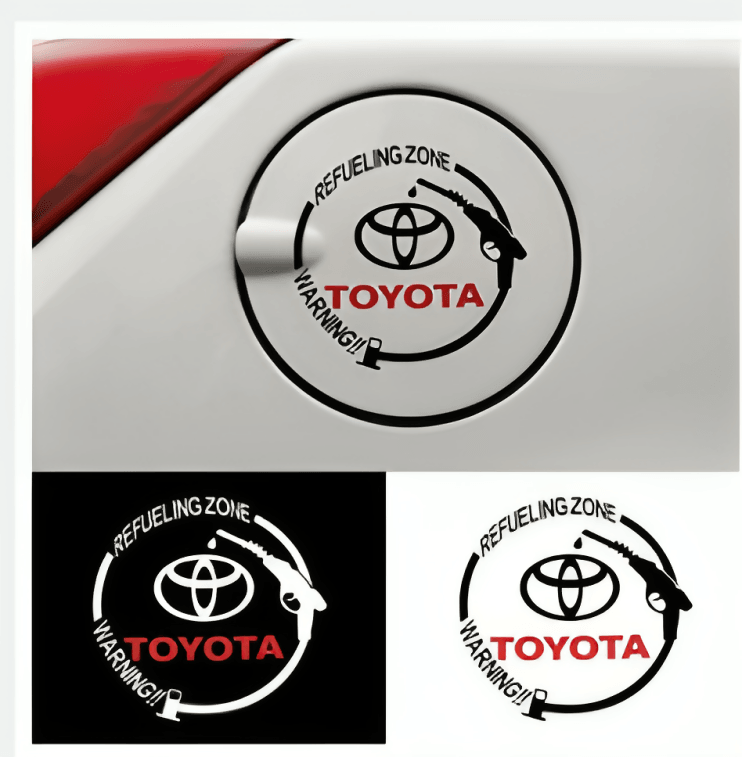 Car Fuel Tank Sticker Cap Car Styling Decoration Decals Accessories For Toyota Corolla Yaris Prius - ValueBox