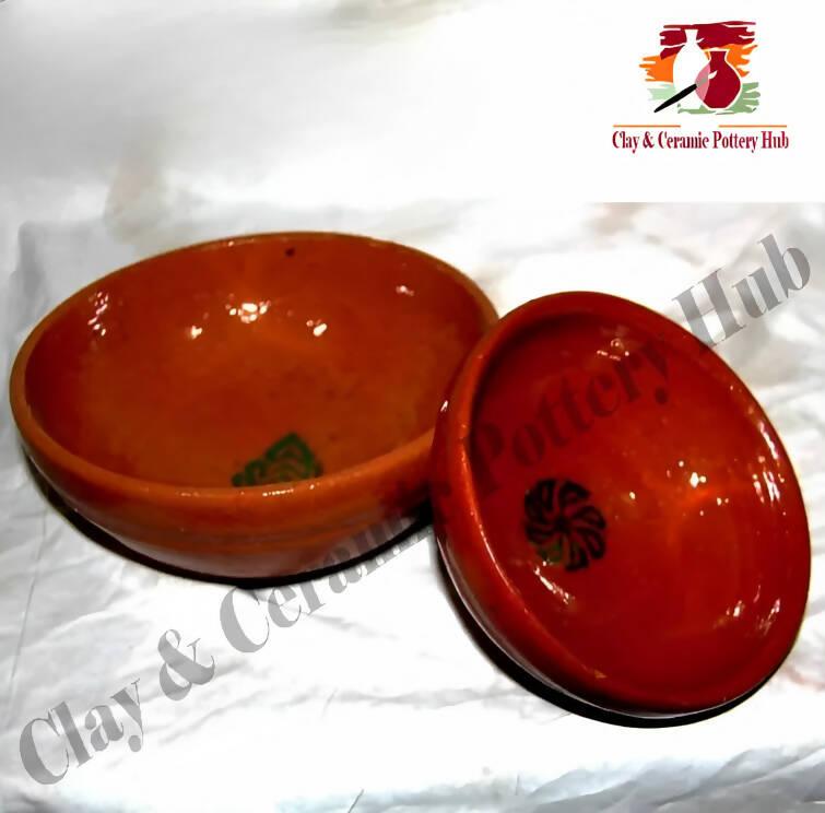 Pair Clay Piyala Set Beautiful Look | Mitti Ke Piyala | Glazed Piyala - ValueBox