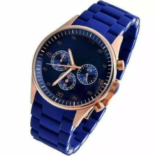 Casual Fashion Wrist Watch Rubber Straps Men Quartz Watch For Men - ValueBox