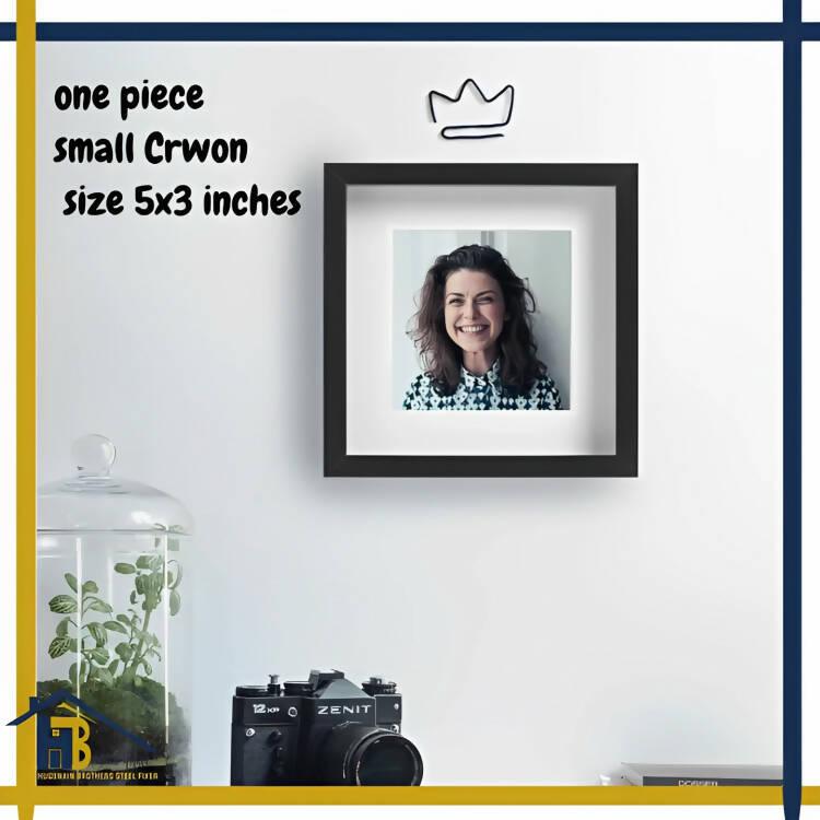 HB One Piece Customize, Crowns, Photo Frame Decoration, Black Crowns Set, Family Portrait Decor, Photo Frame Decor, Wire Wall Décor. Funny Decor. - ValueBox