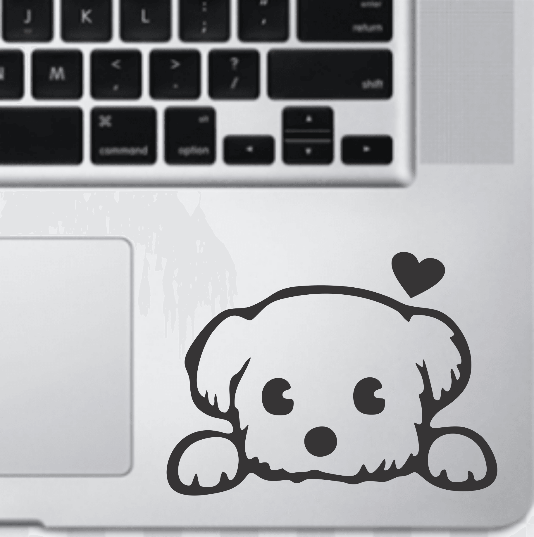 Lovely Puppy Dog Laptop Sticker Decal, Car Stickers, Spider Man Wall Stickers High Quality Vinyl Stickers by Sticker Studio - ValueBox