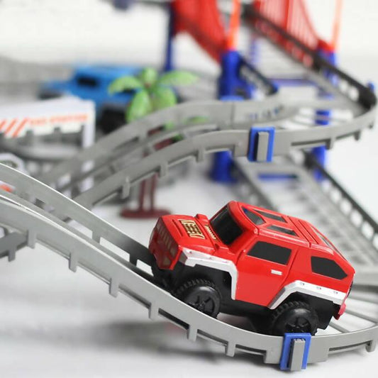 Jeep Truck Track set Roller Coaster for kids 33pcs - ValueBox