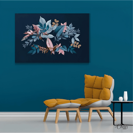 Home Decor & Wall Decor Painting Vintage Floral Leaves Art | Floral Poster Wall Art - ValueBox