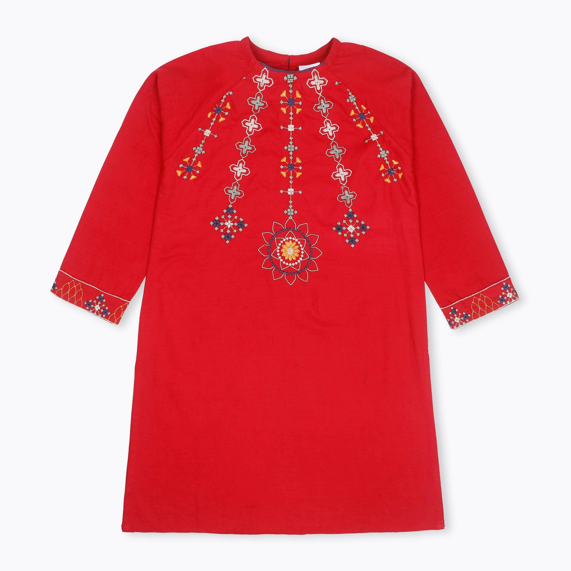 Summer Embroidered kurti - ValueBox