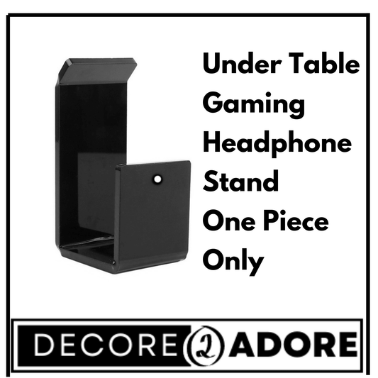 1 Pcs Heavy Duty Metal Wall Mount Under Table Gaming Headphone Stand Display Holder Hanger Bracket - ValueBox