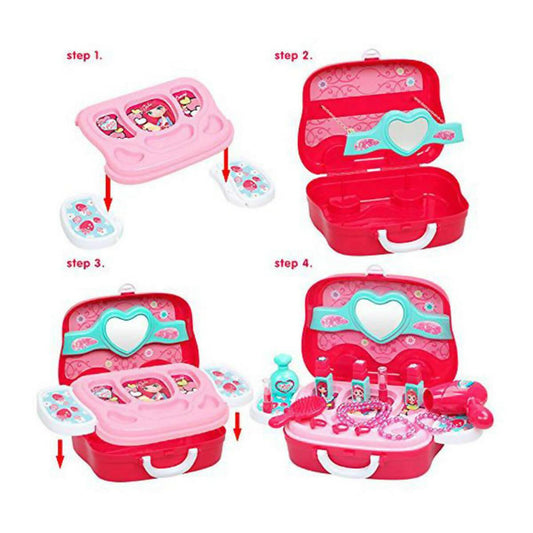Beauty Pretend Play Set Briefcase – Pink - ValueBox