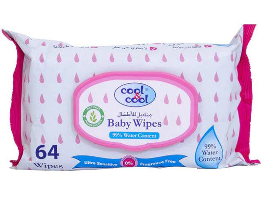 Cool & Cool Baby Wipes 1x64