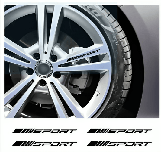 4pcs Car Rims Wheel Stickers Vinyl Auto Decals Car Accessories - ValueBox