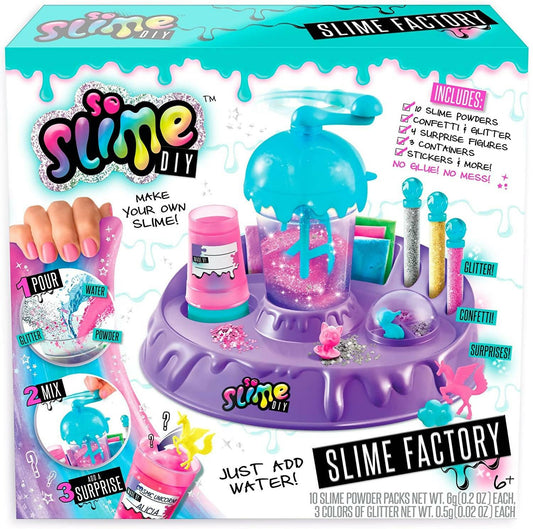 So Slime DIY - Slime Factory - Make your own 10 Slimes Just add water No glue, no mess - ValueBox
