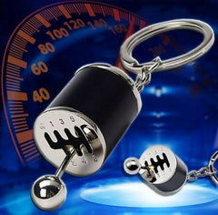 6 Speed Metal Gear Box Style Car Key Chain Gear Shift Knob Key Ring Gift / Stylish Metal Gear Box Design Car Key Chain