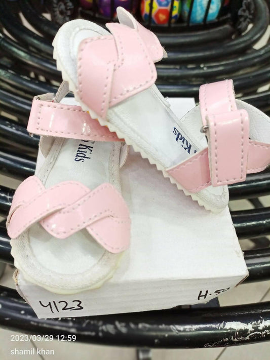 Baby Girl Sandals Summer Fashion Shoes Leather Canvas Dotted plaid Newborn Baby Shoes Beach 0-18M Kids Soft Crib Walkers Sandals - ValueBox