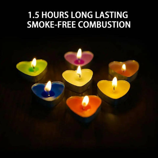 Pack of 14- Smokeless Non-Dripping Floating Love Candles