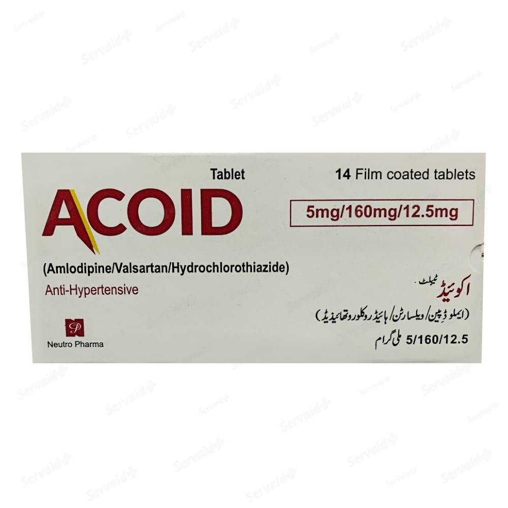 Acoid 5/160/12.5MG Tab 2x7 (L)