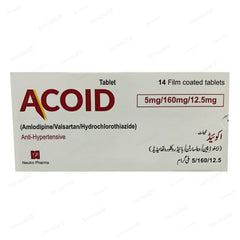 Acoid 5/160/12.5MG Tab 2x7 (L) - ValueBox