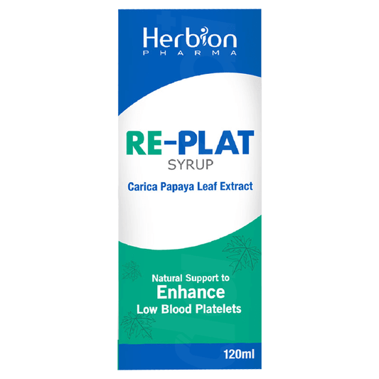 Re Plat Papaya Leaf Extract Syrup 120 ml Bottle syrup