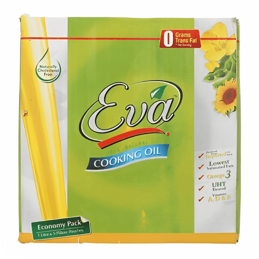 Eva Cooking Oil Economy Pack 1 Litre x 5 Pouches