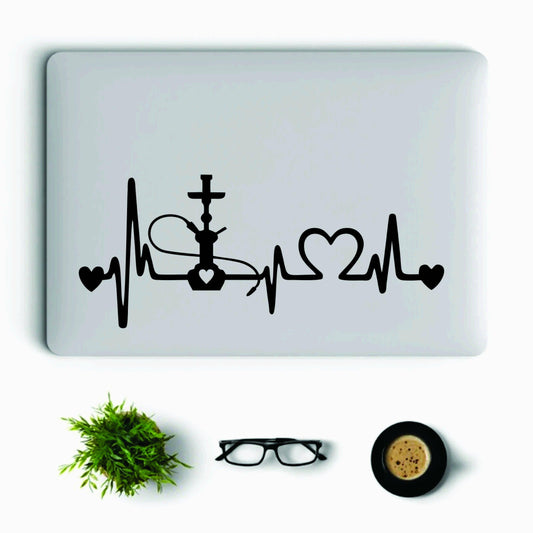 Hoo kah, She sha Heartbeat LifeLine Vinyl Decal Laptop Sticker, Laptop Stickers by Sticker Studio - ValueBox