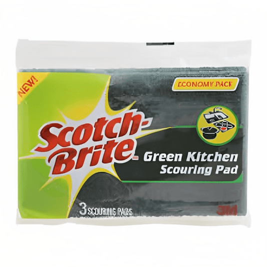 Scotch Brite Green Kitchen Scouring Pad 3pcs