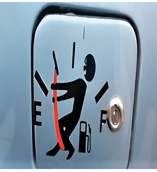 Funny Car Sticker Pull Fuel Tank Pointer To Full Reflective Vinyl Car Sticker Decal Wholesale High fuel consumption extraordina - ValueBox