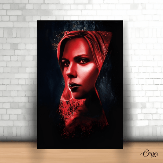 Home Decor & Wall Decor Painting Scarlett Johansson’s Black Widow In Red | Movie Poster Wall Art - ValueBox