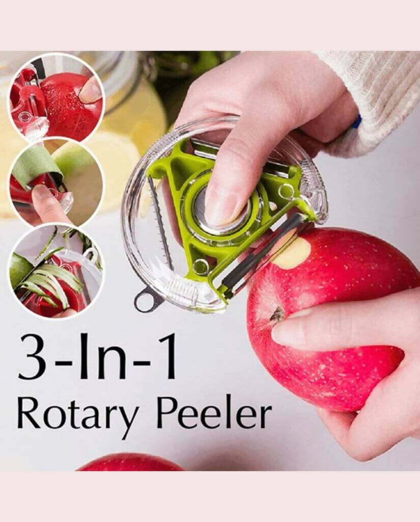 Best Offer 3 in 1 Vegetable Peeler and Fruit Peeler - Stainless Steel Julienne Peeler