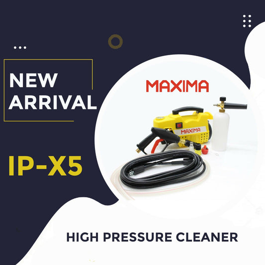 Maxima High Pressure Washer Ip-x5 110bar With Foam Lance-100%copper-induction Motor
